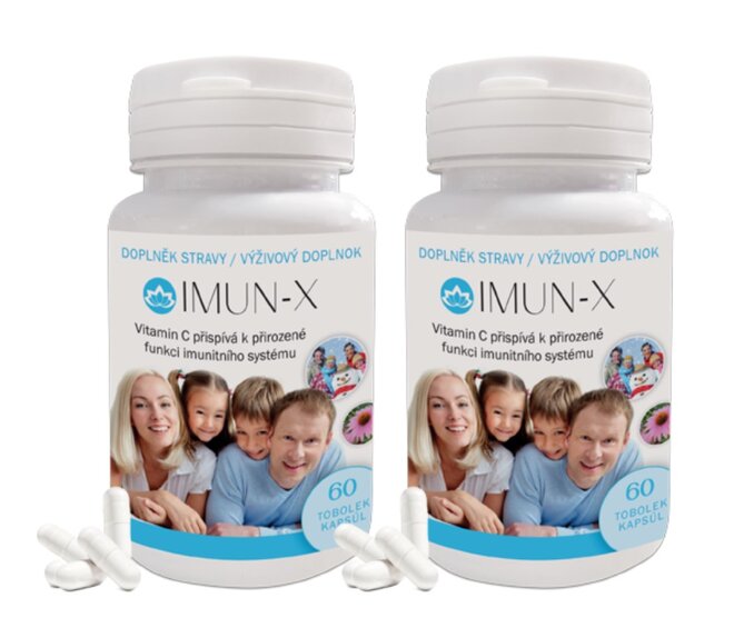 2× Imun-X pro imunitu dětí i dospělých, 2× 60 tobolek