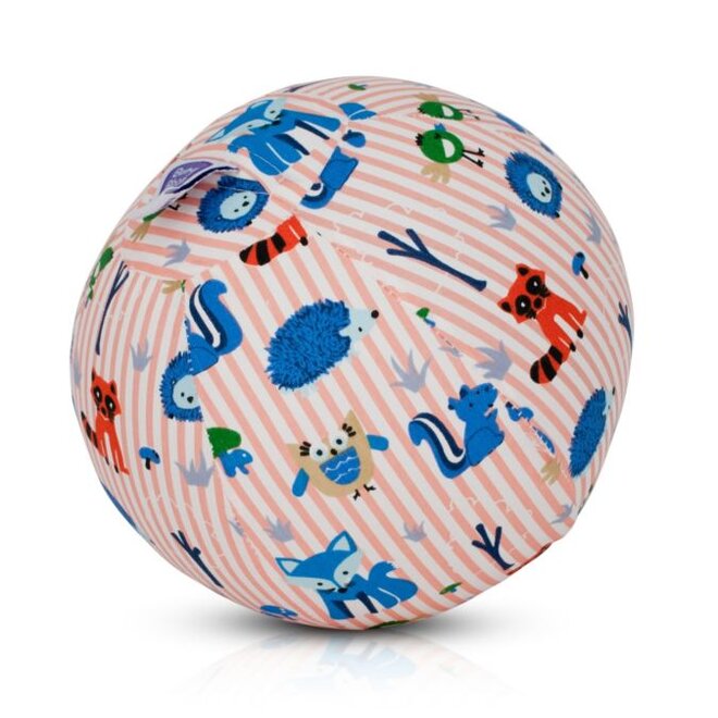 Buba Bloon - míč se zvířátky růžové pruhy