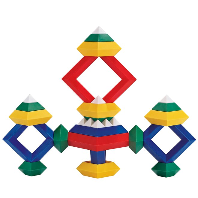 Vrstvící pyramida Wedge-it – modrá