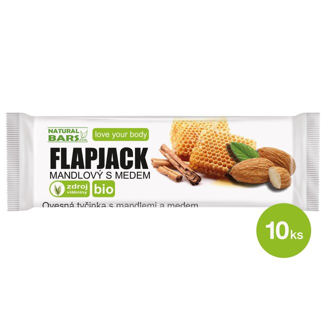 Bio Flapjack – mandle s medem (10 ks)