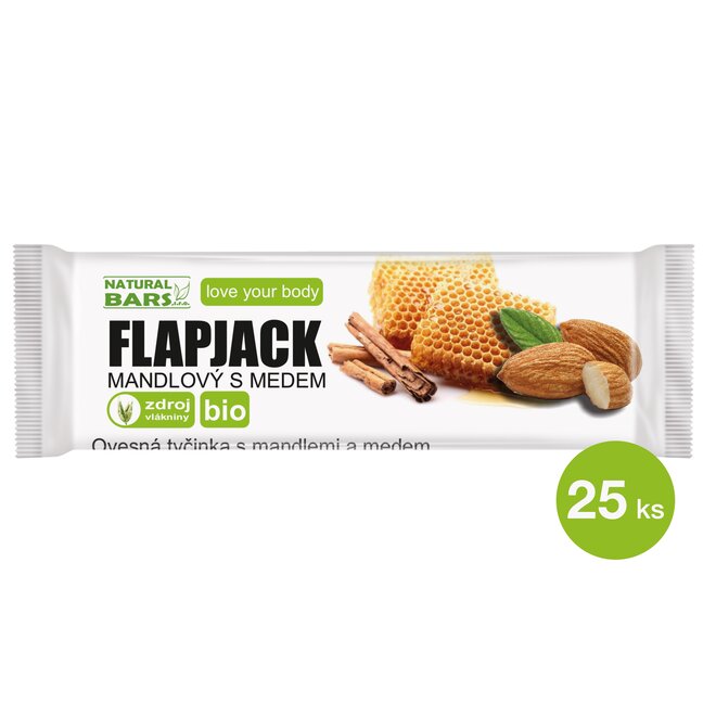 Bio Flapjack – mandle s medem (25 ks)