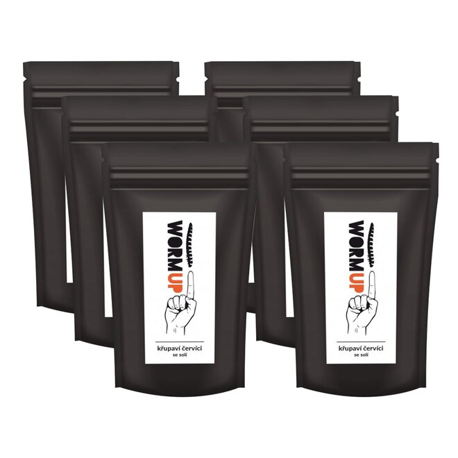 6x křupaví červíci se solí (à 20 g)