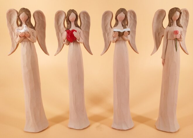 Sada 4 andělů (14 cm)