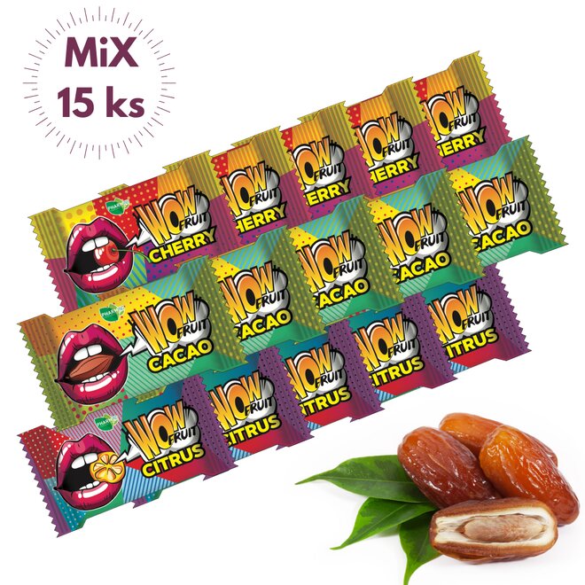 15× 10 g Wow Fruit Mix Tyčinek