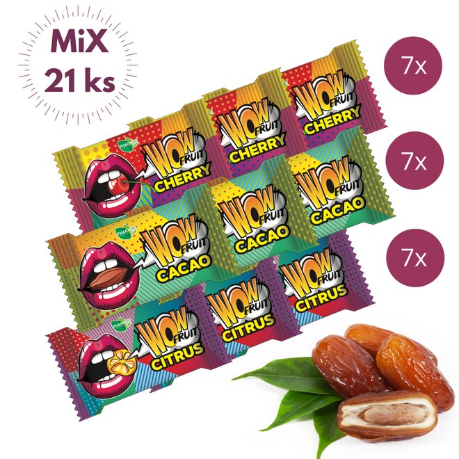 21× 10 g Wow Fruit Mix tyčinek