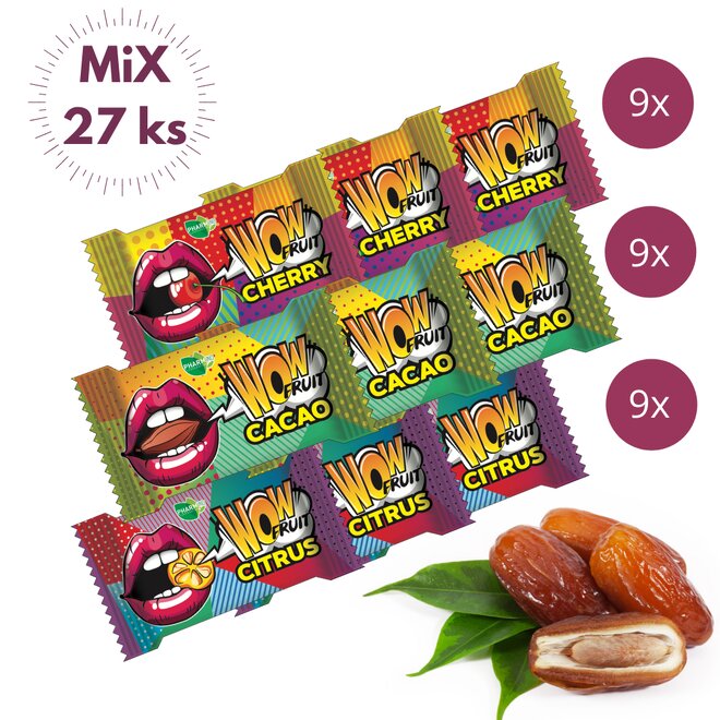 27× 10 g Wow Fruit Mix tyčinek