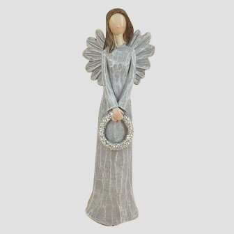 Anděl s věnečkem, 15 cm (4 ks)