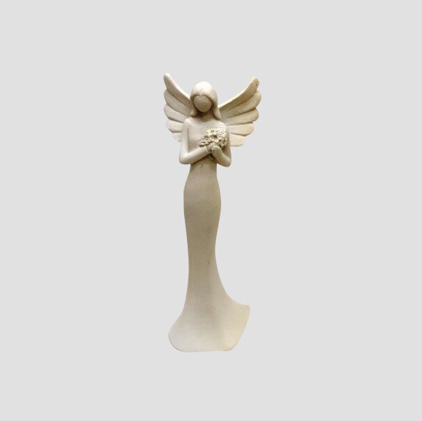 Andílek s kyticí, 10 cm (4 ks)