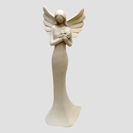 Andílek s kyticí (20 cm)
