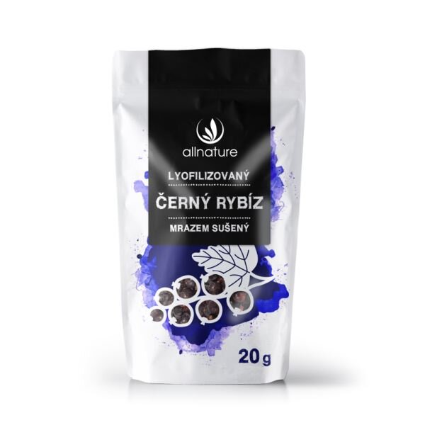 Černý rybíz sušený mrazem, 20 g