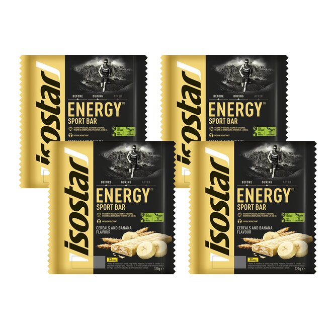 3 + 1 tyčinka Isostar Energy: banán a cereálie