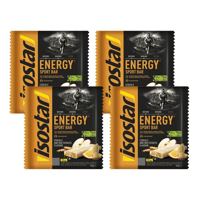 3 + 1 tyčinka Isostar Energy: multifruit a cereálie
