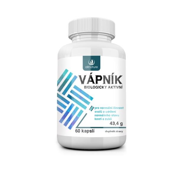 Allnature Vápník (60 kapslí)