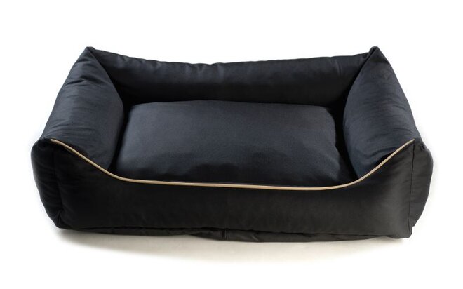 Obdélníkový psí pelech Agri (80 x 65 cm), polyester – černá