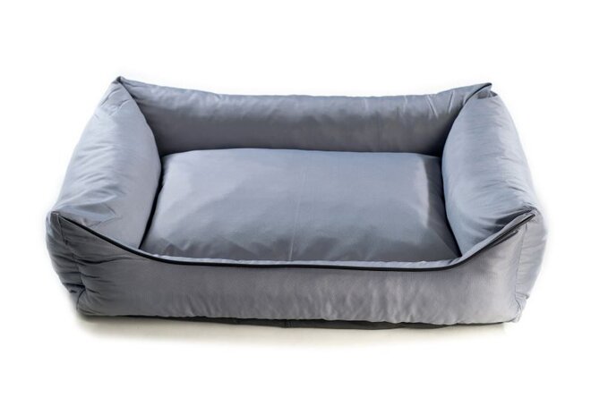 Obdélníkový psí pelech Agri (90 x 70 cm), polyester – šedá