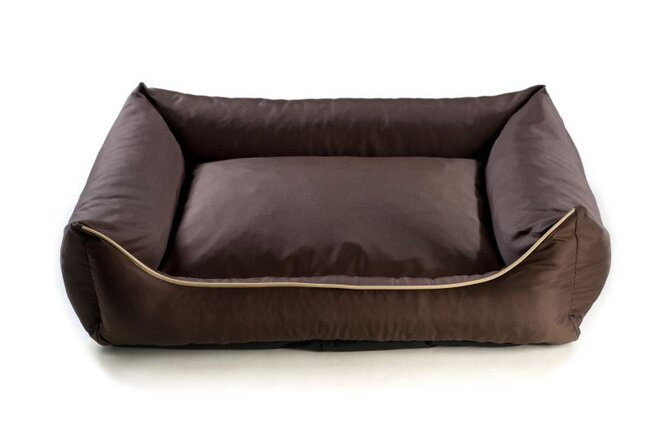Obdélníkový psí pelech Agri (80 x 65 cm), polyester – tmavě hnědá