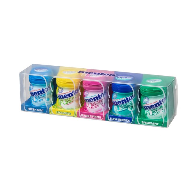 5 druhů Mentos Gum Gift, 100 g