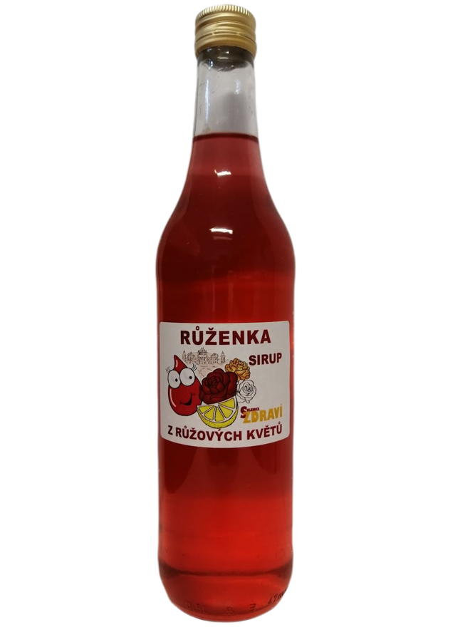 Růžový sirup s citróny, 500 ml