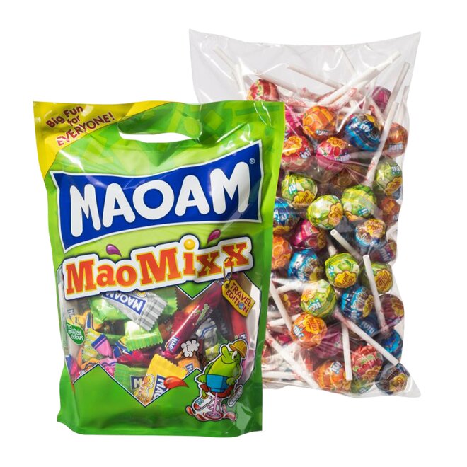Maoam Mix Pouch 750 g + 100 ks Chupa Chups