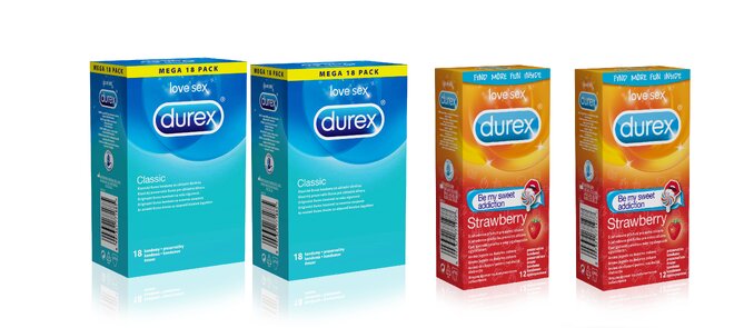 Durex: něžný balíček 2 druhů (40 ks)