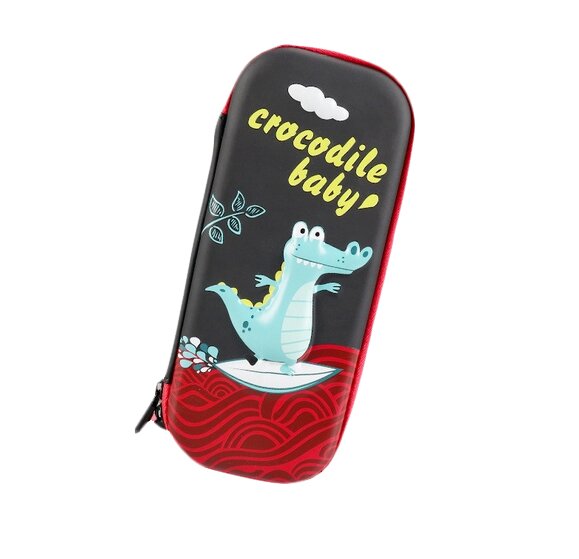 Pouzdro s krokodýlem (malé) – červené