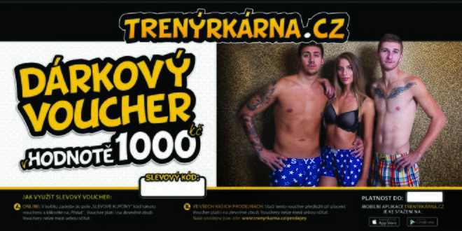 Voucher v hodnotě 1000 Kč + 100 Kč na další nákup