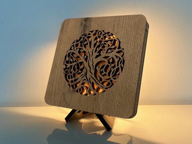Strom života - lampa 19 x 19 cm