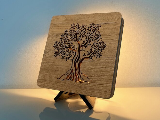 Olivovník - lampa 19 x 19 cm