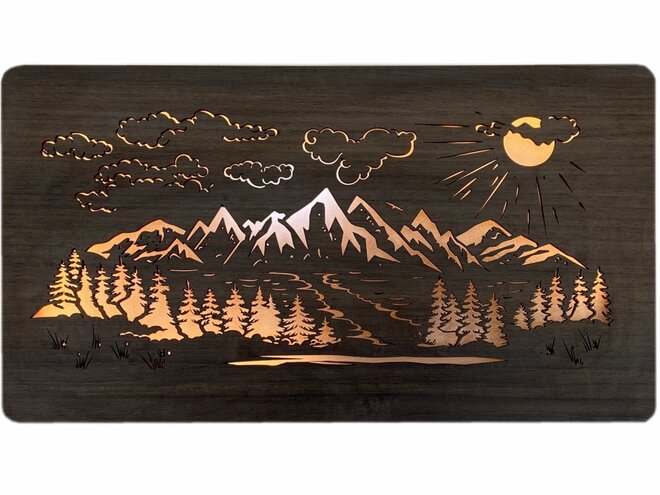 Hory - obrazové svítidlo 80 x 45 cm