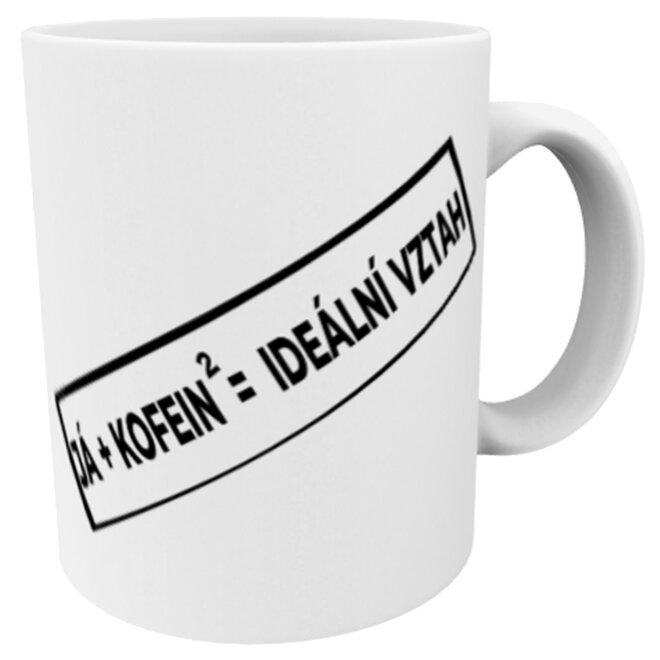 Hrnek já + kofein = ideální vztah