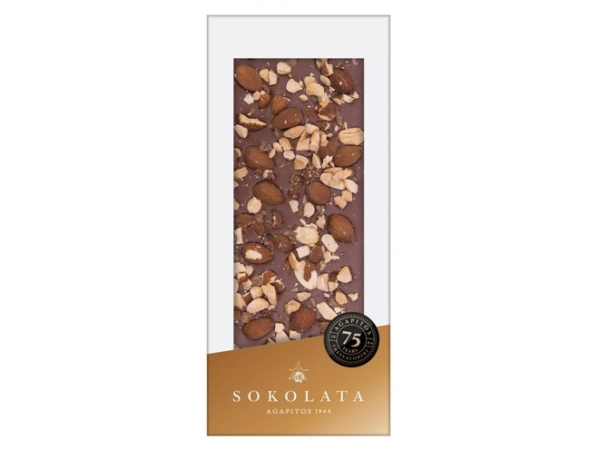 Mléčná čokoláda s mandlemi, 100 g