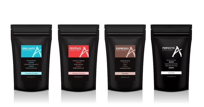 Degustační sada káv Alesio, 4× 100 g