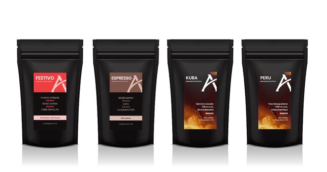 Degustační sada káv Oblíbené, 4× 100 g