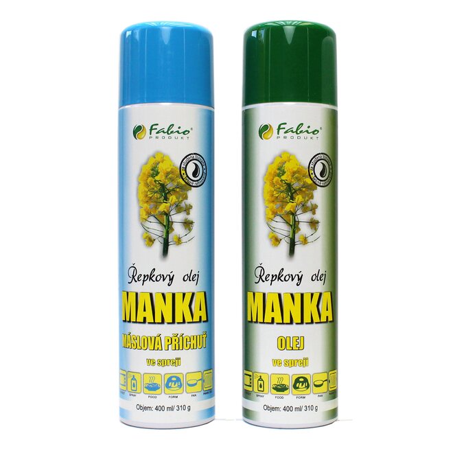 1x Manka s máslovou příchutí, 1x Manka (à 400 ml)