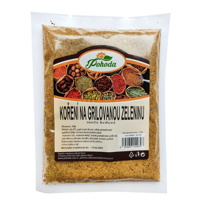 200 g Koreninová zmes "Grilovaná zelenina"