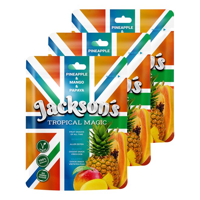 3× Jackson's Tropical Magic (Pineapple & Mango & Papaya)