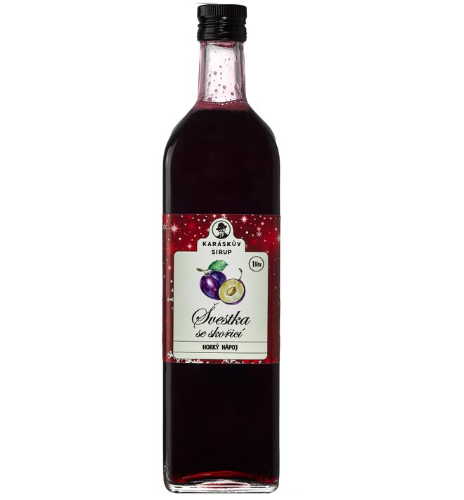 Švestkový sirup se skořicí (1000 ml)