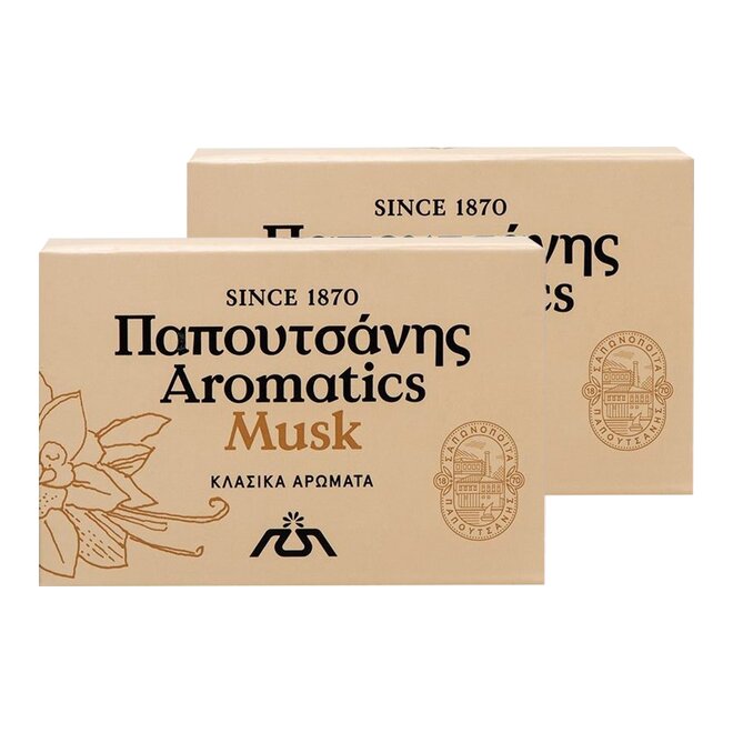 2x řecké aromatické mýdlo - Musk, 125 g