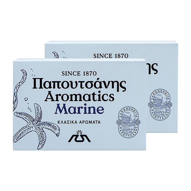 2x řecké aromatické mýdlo - Marine, 125 g