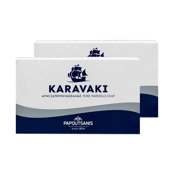 2x řecké Marseillské tuhé mýdlo, 125 g