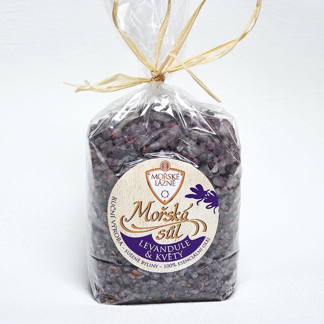Mořská koupelová sůl - Levandule a květy 500 g