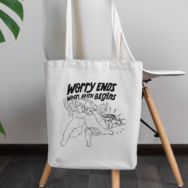 Plátěná taška s anděly