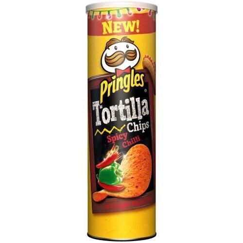 Pringles Tortilla Chips Spicy Chilli, 180 g
