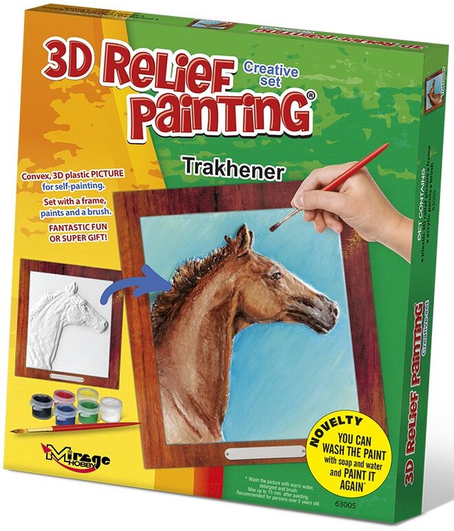 3D reliéfní obrázek – Trakehner