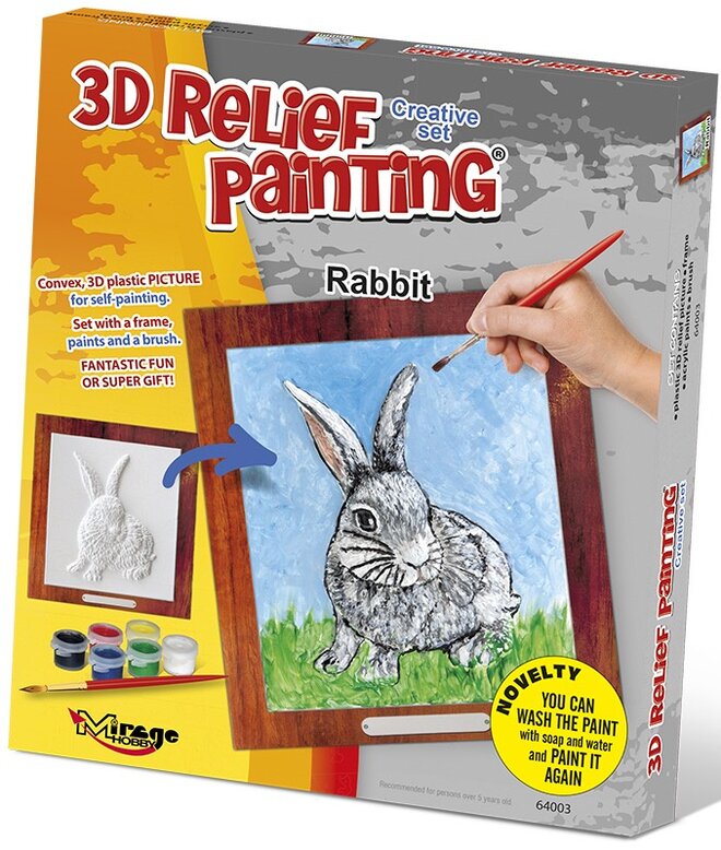 3D reliéfní obrázek – Králík