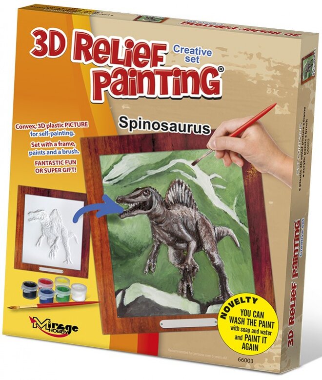 3D reliéfní obrázek – Spinosaurus