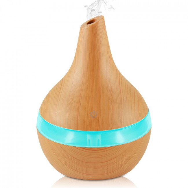 Aroma difuzér na USB se 7 světly, světle hnědá