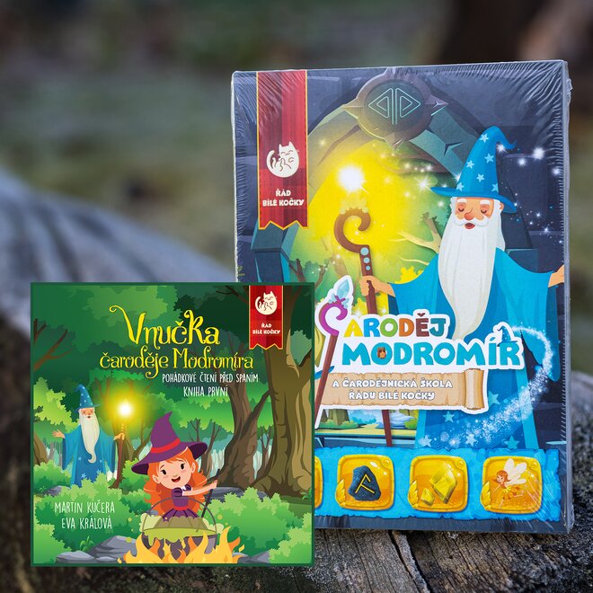 Čaroděj Modromír (základní sada) + audiokniha Vnučka čaroděje Modromíra