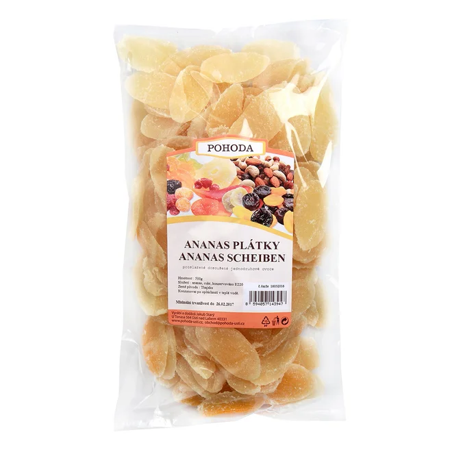 Ananas plátky, 500 g