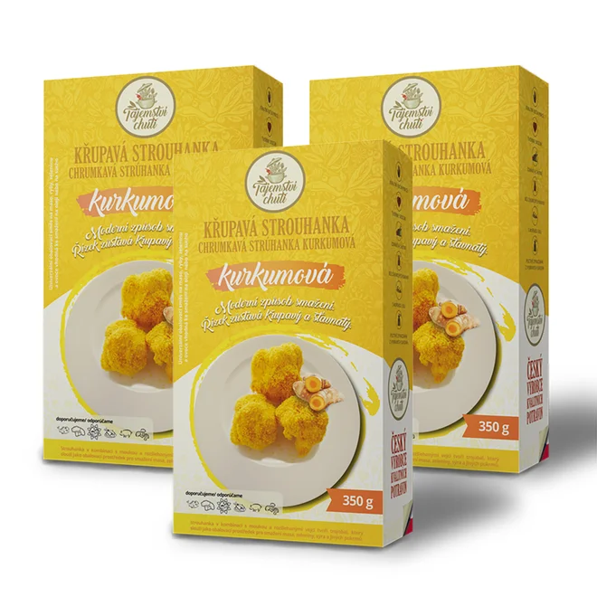 3 x 350 g Strúhanka originálnej receptúry (kurkuma)